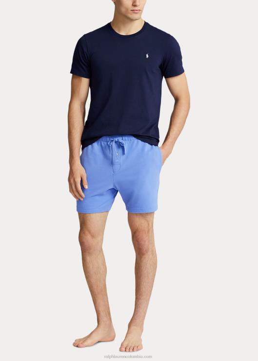 pantalón corto de punto de piqué de 6 pulgadas hombres puerto isla azul/azul marino Ralph Lauren 2XR2V317