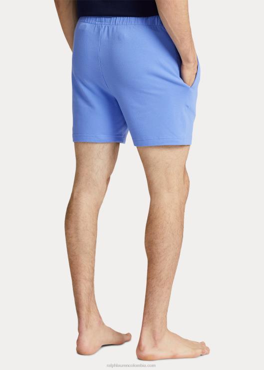 pantalón corto de punto de piqué de 6 pulgadas hombres puerto isla azul/azul marino Ralph Lauren 2XR2V317