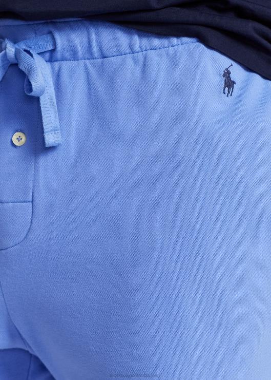 pantalón corto de punto de piqué de 6 pulgadas hombres puerto isla azul/azul marino Ralph Lauren 2XR2V317