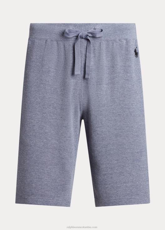 shorts de dormir de punto waffle hombres royal antiguo/negro Ralph Lauren 2XR2V310