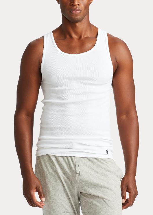 Camiseta interior clásica sin mangas con efecto absorbente, paquete de 3 hombresRalph Lauren 2XR2V1893