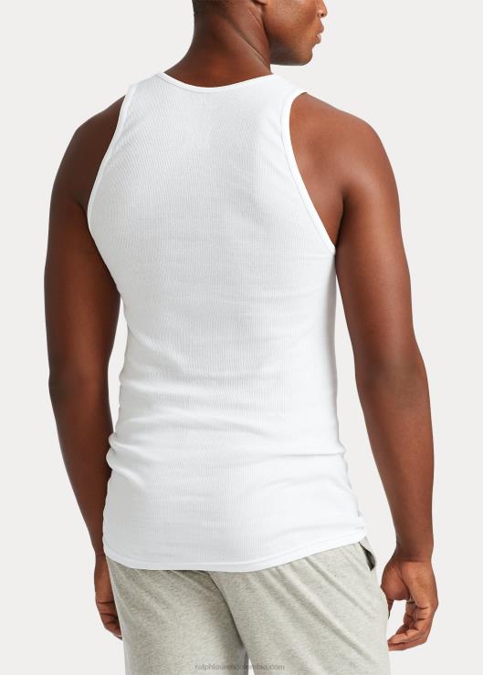 Camiseta interior clásica sin mangas con efecto absorbente, paquete de 3 hombresRalph Lauren 2XR2V1893