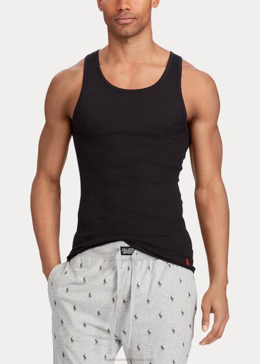 Camiseta interior clásica sin mangas con efecto absorbente, paquete de 3 hombres gris surtido Ralph Lauren 2XR2V219