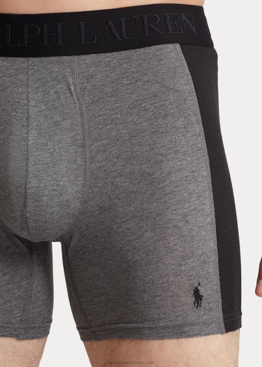 Pack de 3 calzoncillos 4d-flex max flex hombres carbón/gris/negro Ralph Lauren 2XR2V608