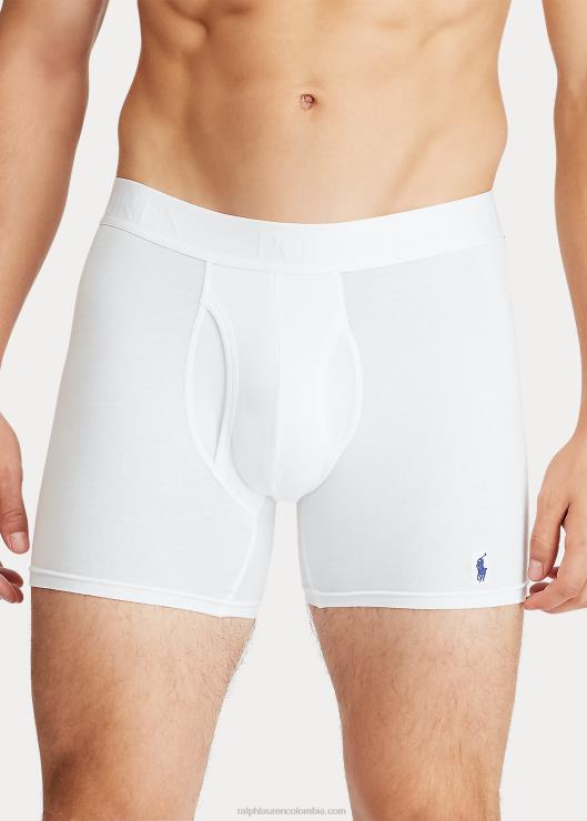 Pack de 3 calzoncillos boxer 4d-flex hombres blanco azul Ralph Lauren 2XR2V273