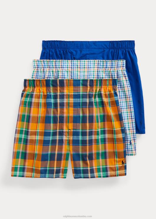 bóxer clásico 3-pack hombres cuadros zafiro/westin Ralph Lauren 2XR2V259
