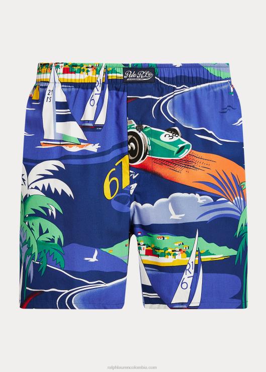 bóxer de algodón estampado hombres impresión de la riviera del puerto Ralph Lauren 2XR2V410
