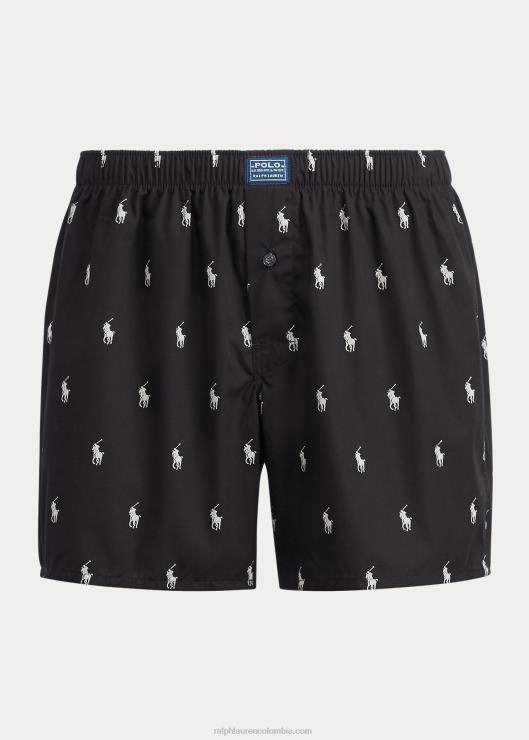 bóxer pony integral hombres negro Ralph Lauren 2XR2V623