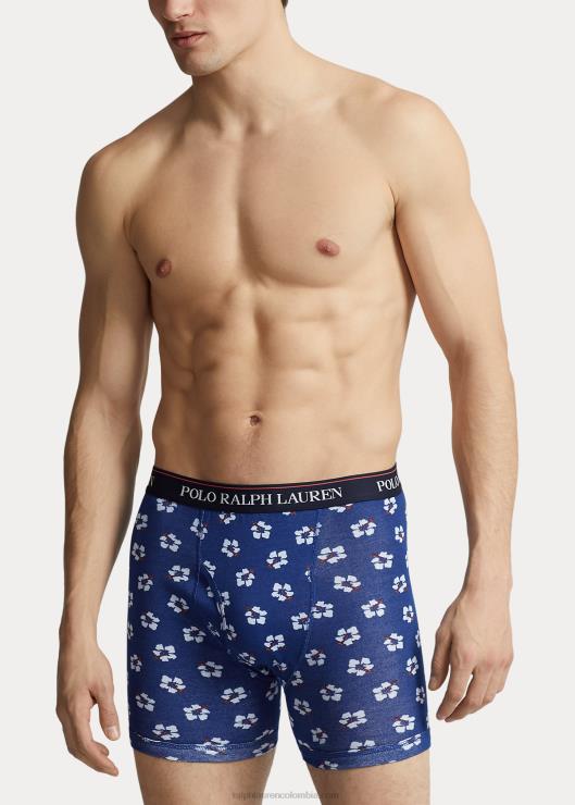 calzoncillos tipo bóxer absorbentes paquete de 3 hombres estampado de hibisco azul marino/real Ralph Lauren 2XR2V590