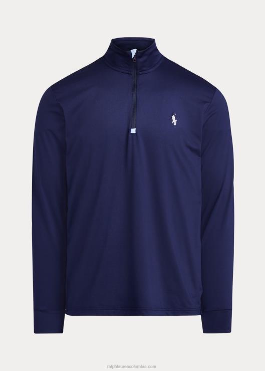 jersey de rendimiento jersey con media cremallera hombres azul marino refinado Ralph Lauren 2XR2V1012