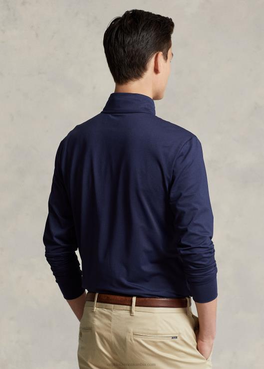 jersey de rendimiento jersey con media cremallera hombres azul marino refinado Ralph Lauren 2XR2V1012