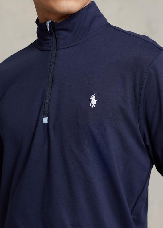 jersey de rendimiento jersey con media cremallera hombres azul marino refinado Ralph Lauren 2XR2V1012