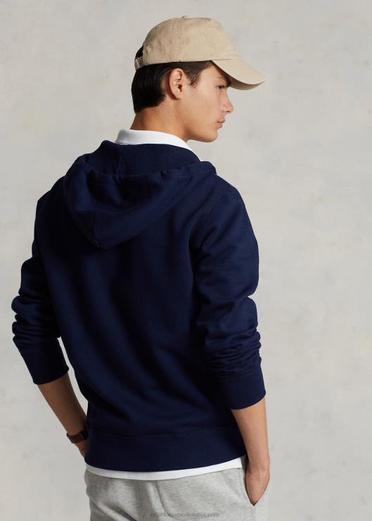 sudadera con capucha y cremallera completa hombres marina de crucero Ralph Lauren 2XR2V390