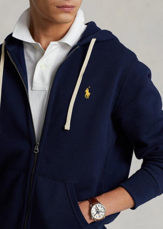 sudadera con capucha y cremallera completa hombres marina de crucero Ralph Lauren 2XR2V390