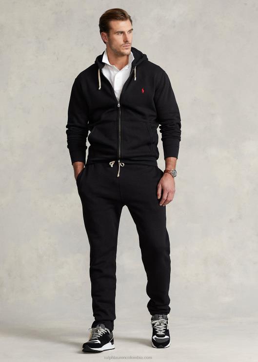 sudadera con capucha y cremallera completa hombres negro Ralph Lauren 2XR2V1665