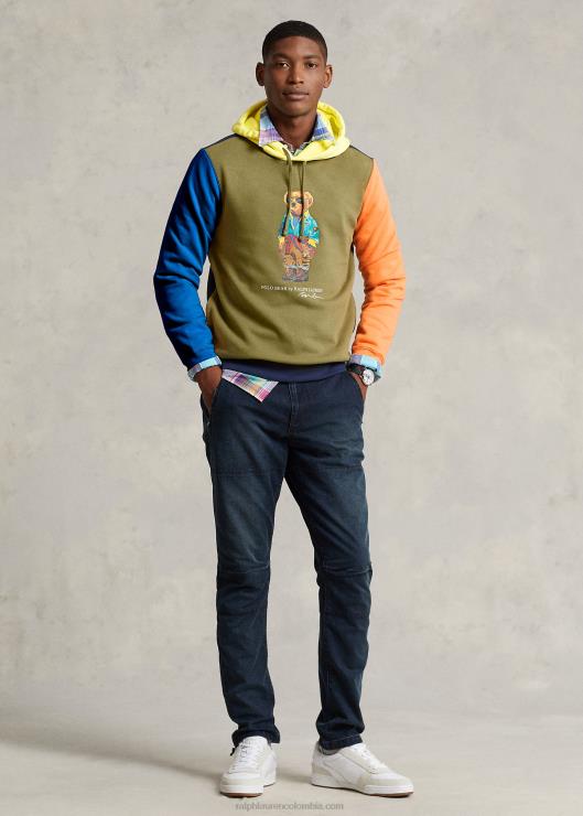 sudadera con capucha y diseño de polo bear hombres salvia oscura Ralph Lauren 2XR2V908