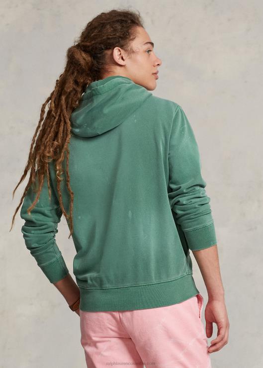sudadera con capucha y gráfico bordado hombres verano verde Ralph Lauren 2XR2V782