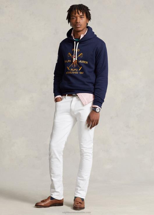 sudadera con capucha y logo de polo grande hombres marina de crucero Ralph Lauren 2XR2V1152