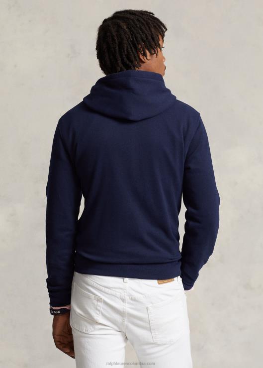 sudadera con capucha y logo de polo grande hombres marina de crucero Ralph Lauren 2XR2V1152