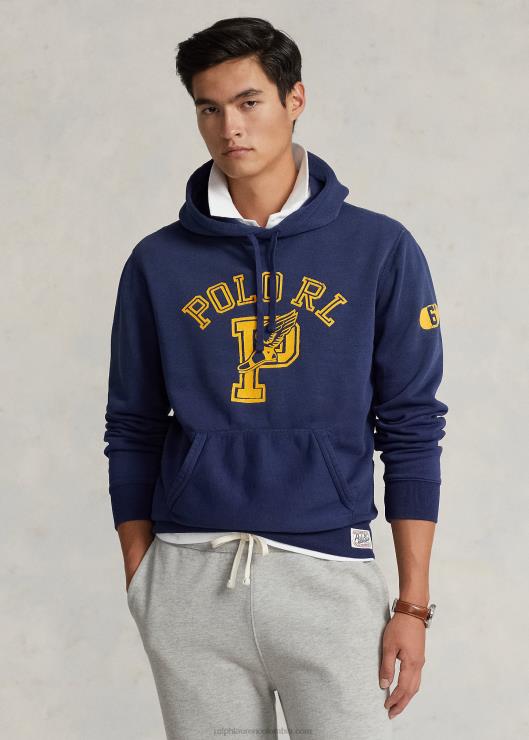sudadera con capucha y logo hombres cobalto oscuro Ralph Lauren 2XR2V843