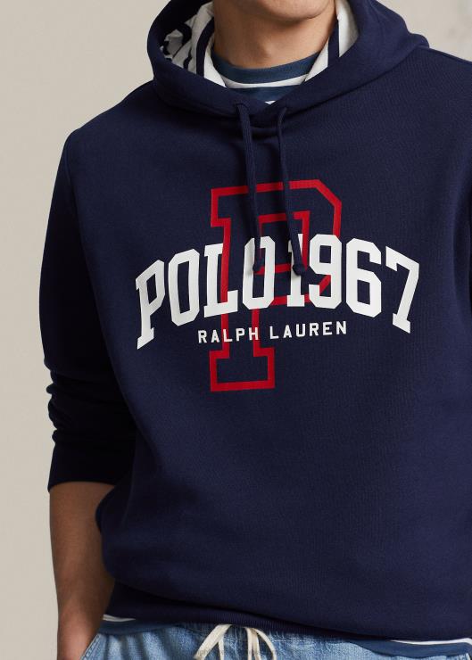 sudadera con capucha y logo hombres marina de crucero Ralph Lauren 2XR2V8590
