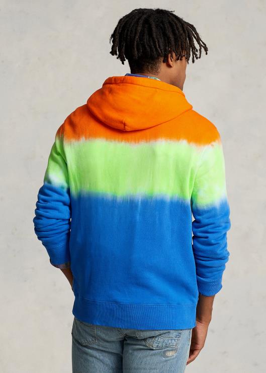 sudadera con capucha y teñido anudado hombres zafiro Ralph Lauren 2XR2V8605
