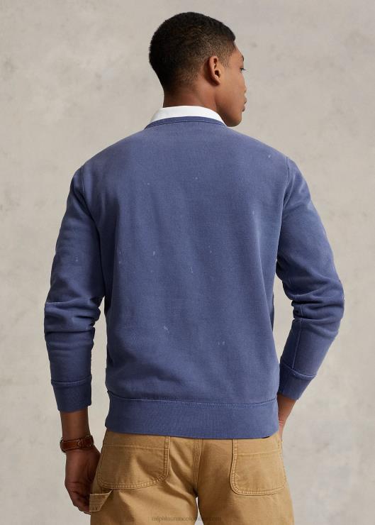 sudadera de polar con gráfico hombres azul delta Ralph Lauren 2XR2V1200