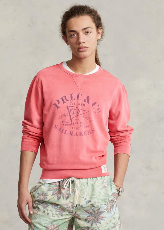 sudadera de polar con gráfico hombres puesto rojo Ralph Lauren 2XR2V8593