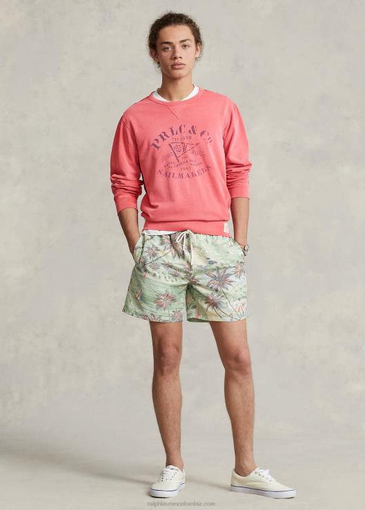 sudadera de polar con gráfico hombres puesto rojo Ralph Lauren 2XR2V8593