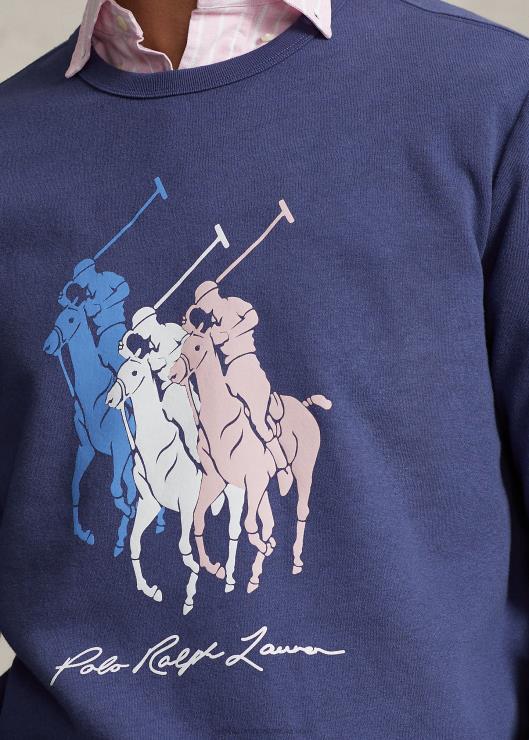 sudadera de polar pony grande hombres cobertizo para botes de la marina Ralph Lauren 2XR2V1014