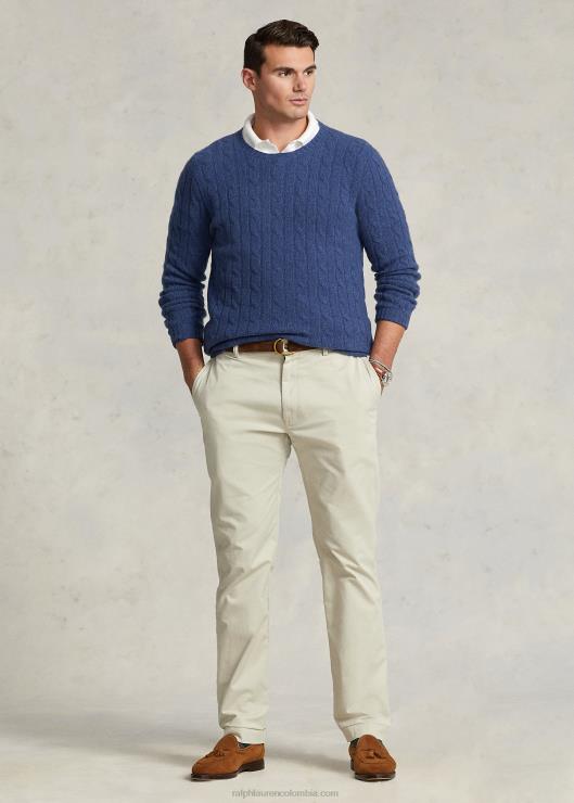 el icónico jersey de punto de ochos de cachemira hombres brezo azul marino rústico Ralph Lauren 2XR2V1674