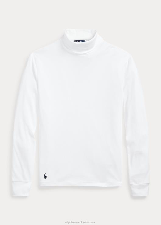 jersey de cuello alto de canalé hombres blanco Ralph Lauren 2XR2V8639