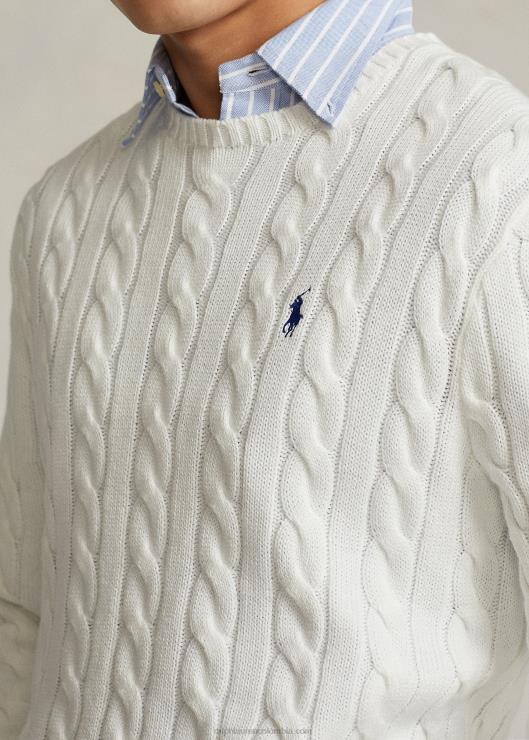 jersey de ochos de algodón hombres blanco Ralph Lauren 2XR2V8413