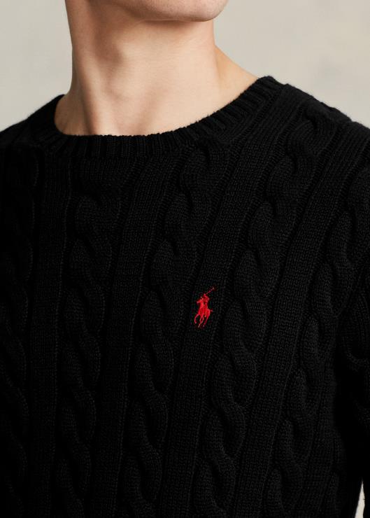 jersey de ochos de algodón hombres negro Ralph Lauren 2XR2V8415