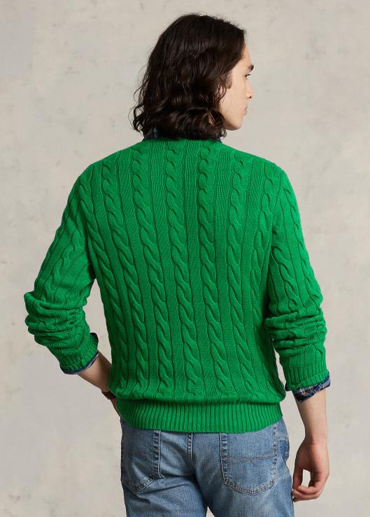 jersey de ochos de algodón hombres verde deportivo Ralph Lauren 2XR2V8411