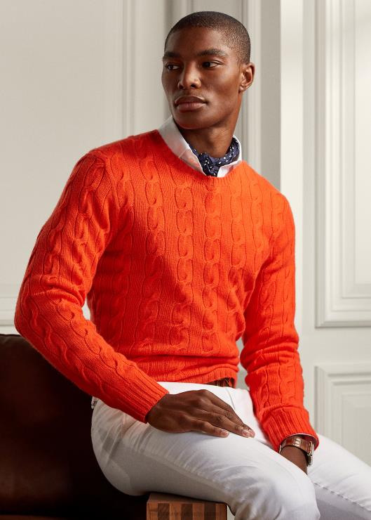 jersey de ochos de cachemir hombres agridulce Ralph Lauren 2XR2V79