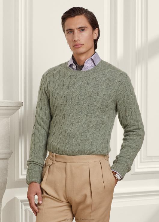 jersey de ochos de cachemir hombres mezcla de rocío de mar Ralph Lauren 2XR2V83