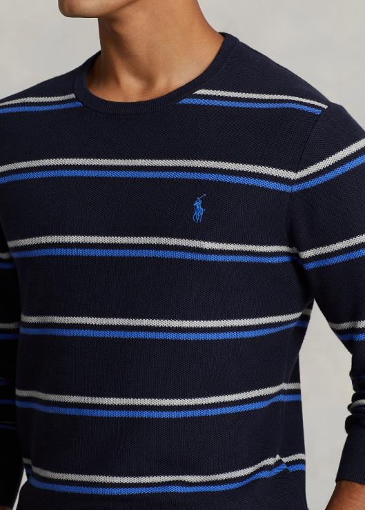 jersey de punto de malla a rayas hombres combo azul marino Ralph Lauren 2XR2V548