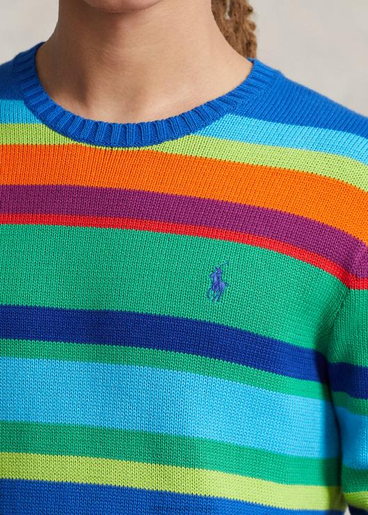 suéter a rayas con cuello redondo hombresRalph Lauren 2XR2V888