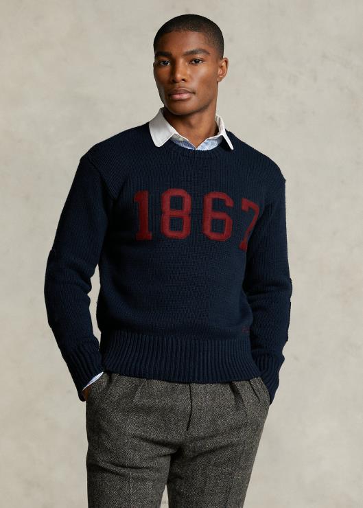 suéter de la colección morehouse 1867 hombres Armada Ralph Lauren 2XR2V1235