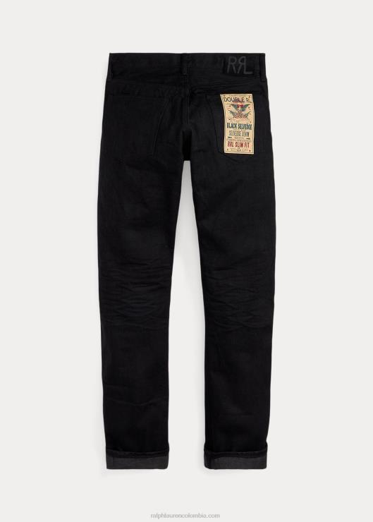 jeans ajustados negros con orillo hombresRalph Lauren 2XR2V1738