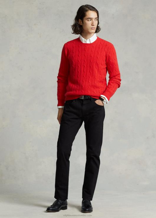 vaquero varick slim recto hombres estiramiento negro Ralph Lauren 2XR2V409