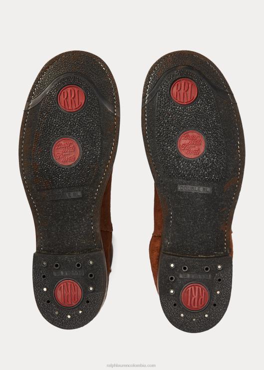 bota chelsea de ante hombres marrón Ralph Lauren 2XR2V2131
