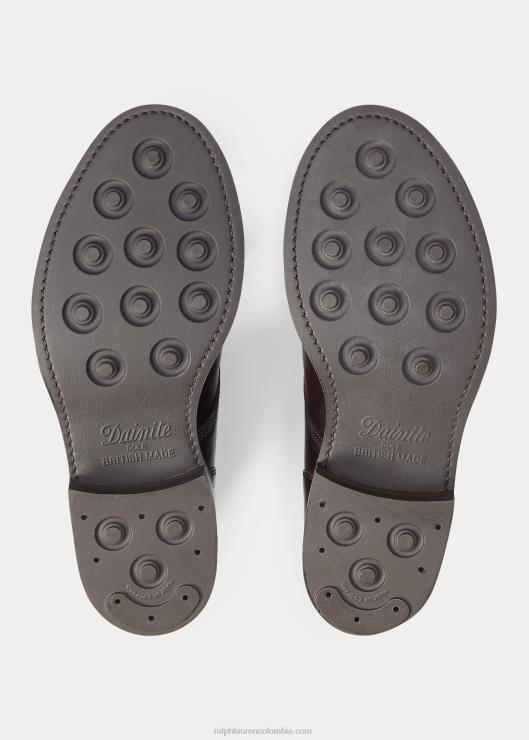 bota de cuero hombres marrón Ralph Lauren 2XR2V2139