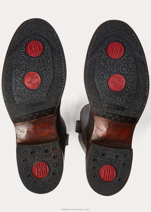 bota de cuero hombres negro Ralph Lauren 2XR2V2132