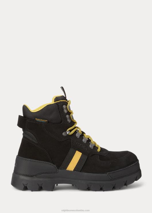 bota oslo impermeable de ante y oxford hombres aleta amarilla/negro Ralph Lauren 2XR2V2206