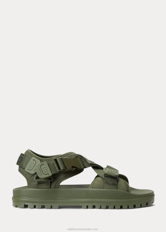 sandalia de neopreno de aventura hombres salvia oscura Ralph Lauren 2XR2V2064