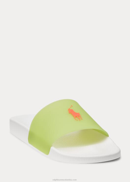 tobogán pony característico que cambia de color hombres negro/amarillo de seguridad Ralph Lauren 2XR2V2052