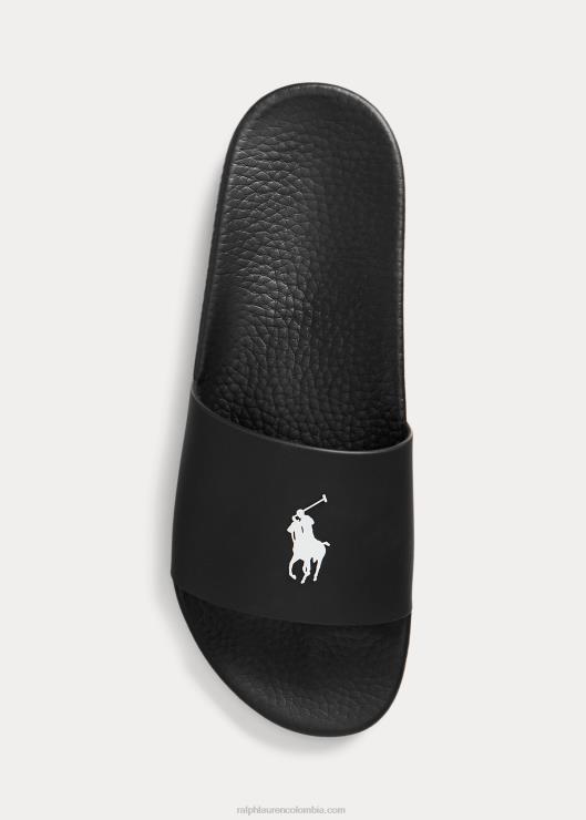 tobogán pony exclusivo hombres blanco negro Ralph Lauren 2XR2V2051