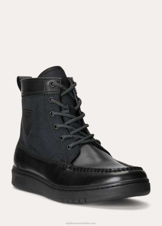 bota deportiva ranger ii de cuero y oxford hombres negro Ralph Lauren 2XR2V2207